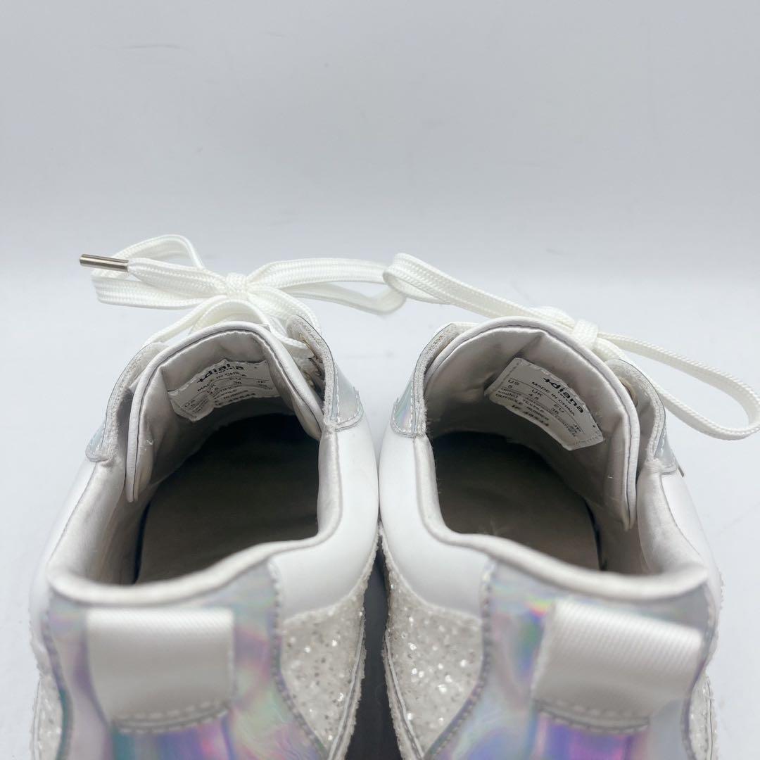 美品 +ダイアナ Bridal Edition 美脚ヒールアップスニーカー9cm