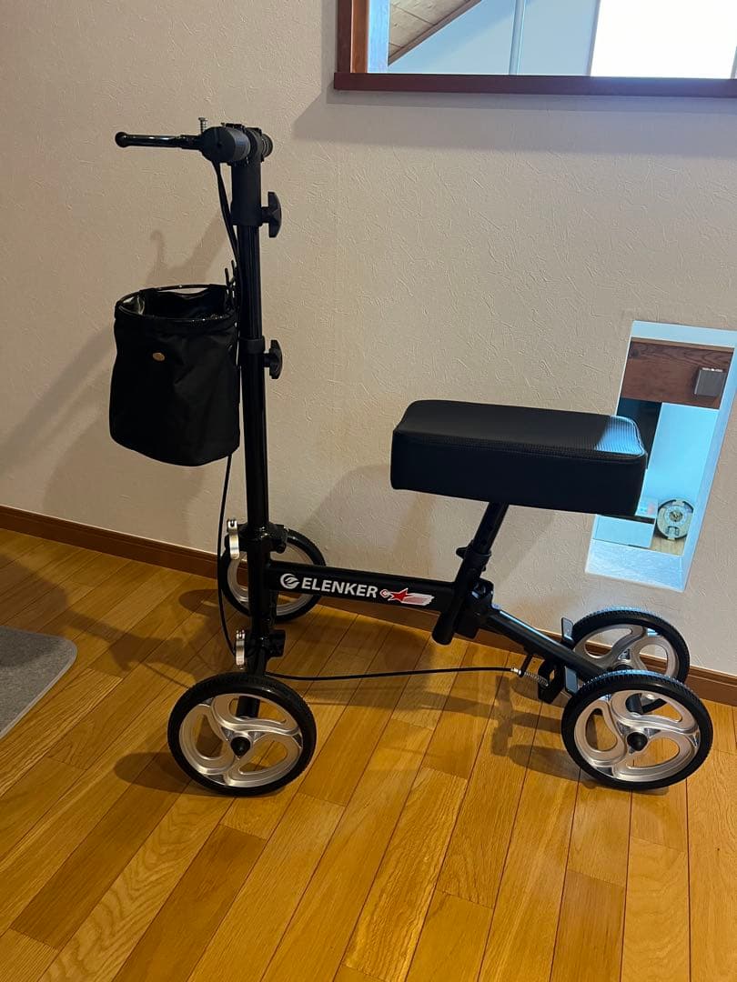 Elenker 調整式歩行補助具　足骨折用　ニースクーター