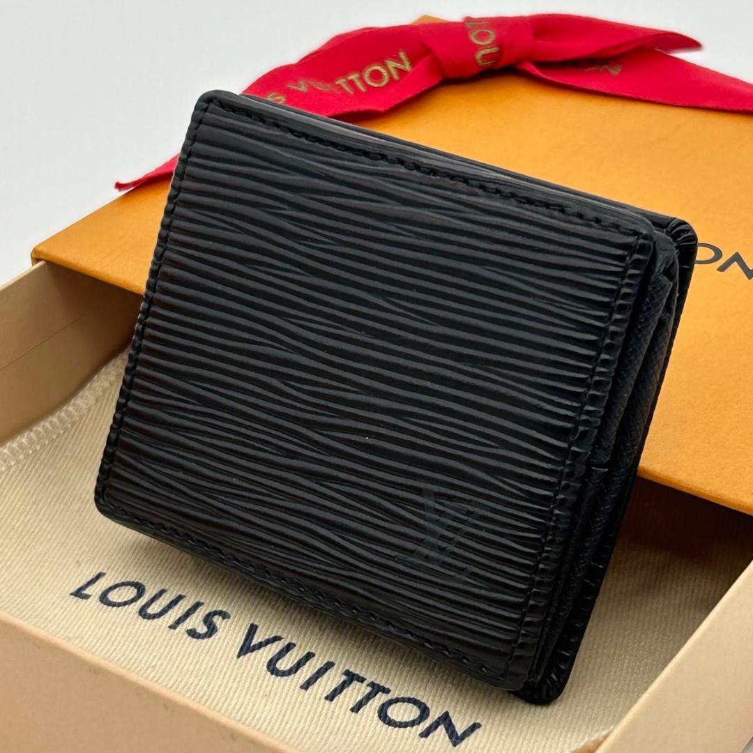 【極美品】ルイヴィトン 小銭入れ ポルトモネボワット エピ 黒 ケース