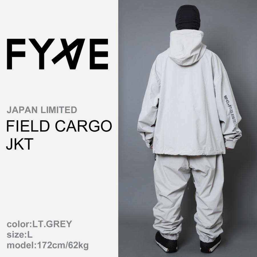 FYVE 日本限定 スノーボードウェア カーゴジャケットライトグレーL f216