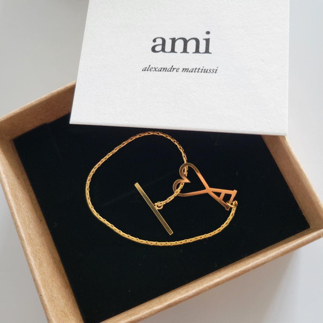 【新品】AMI PARIS/ AMI DE COEUR チェーンブレスレット G