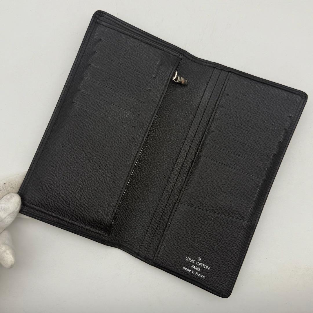【美品】ルイヴィトン エピ ポルトフォイユ ブラザ ノワール 黒 長財布