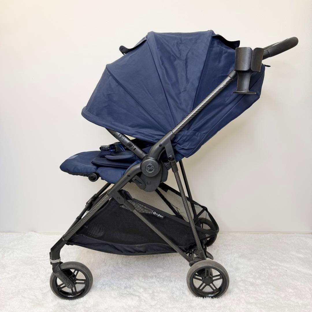 美品 cybex メリオカーボン 2022年モデル オーシャンブルー ベビーカー