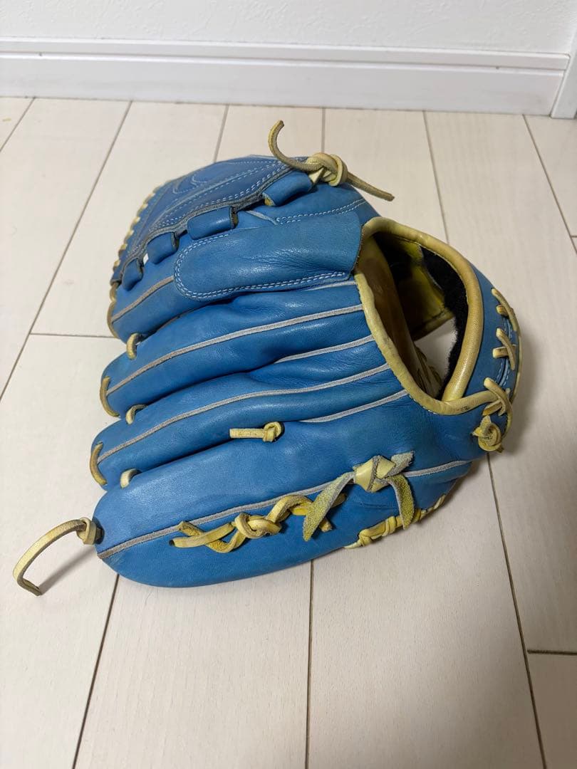 Mizuno Global Elite 軟式グローブ 青　大人用