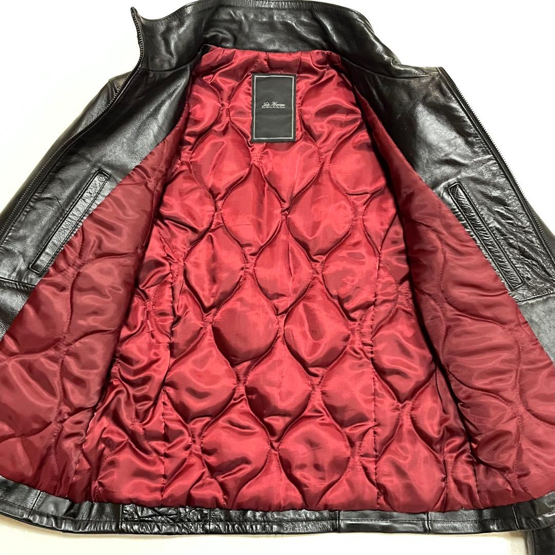 TETE HOMME テットオム 牛革レザージャケット シングルライダース 5