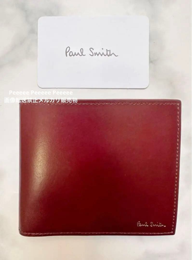 最終価格 未使用 美品 Paul Smith ポールスミス 二つ折り財布