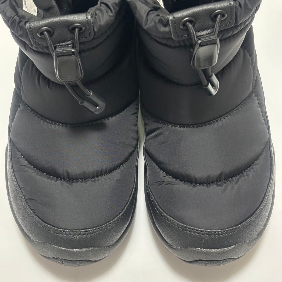 美品　ノースフェイス　キッズ ヌプシ ブーティ ロゴ ショート NFJ52280