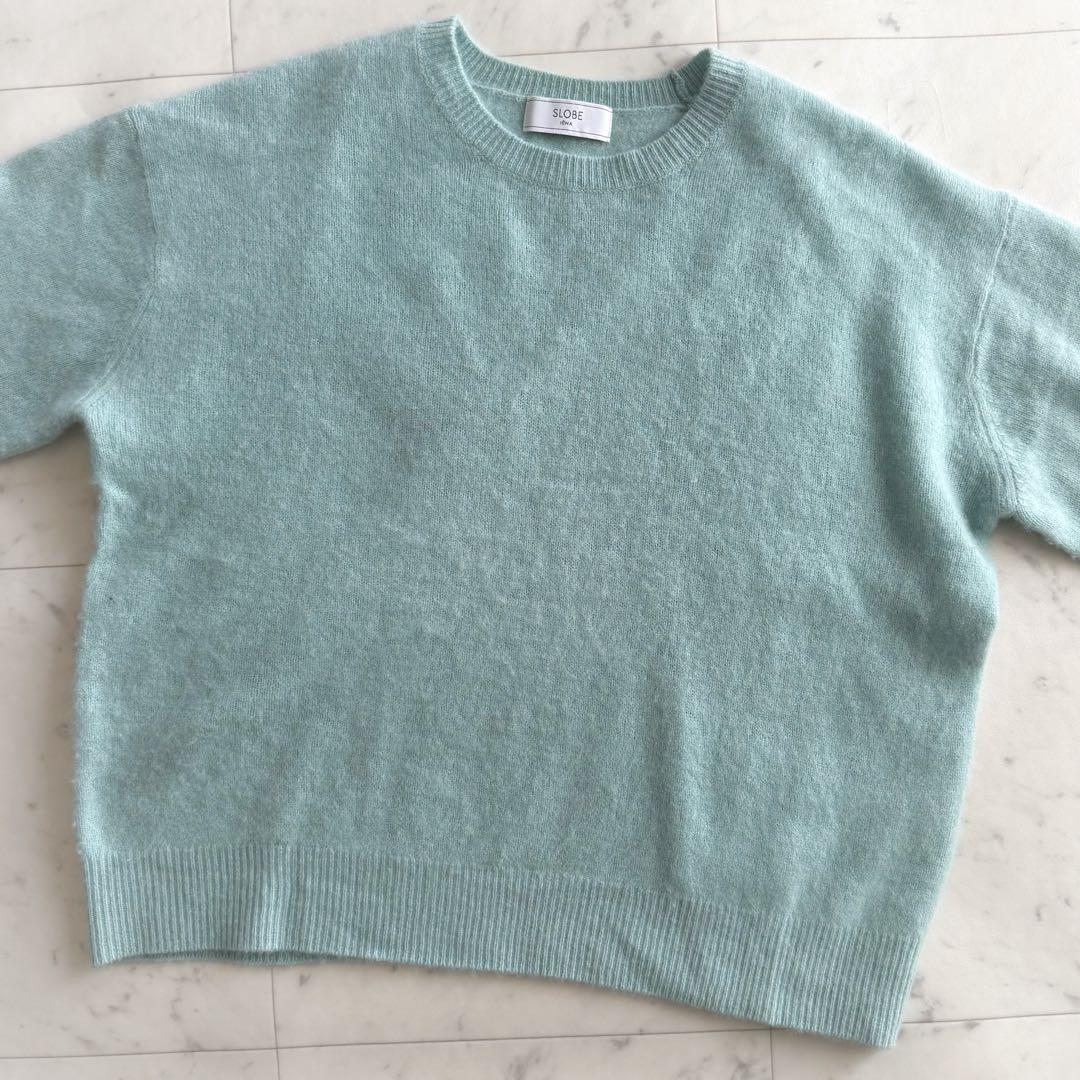 美品 スローブイエナ カシミヤ100% クルーネックニットプルオーバー