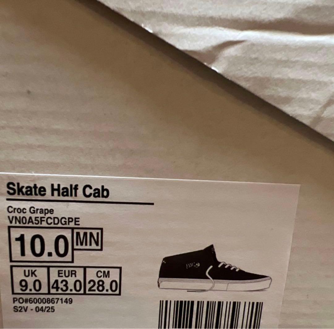 新品 28cm VANS HALF CAB 海外正規品スエード