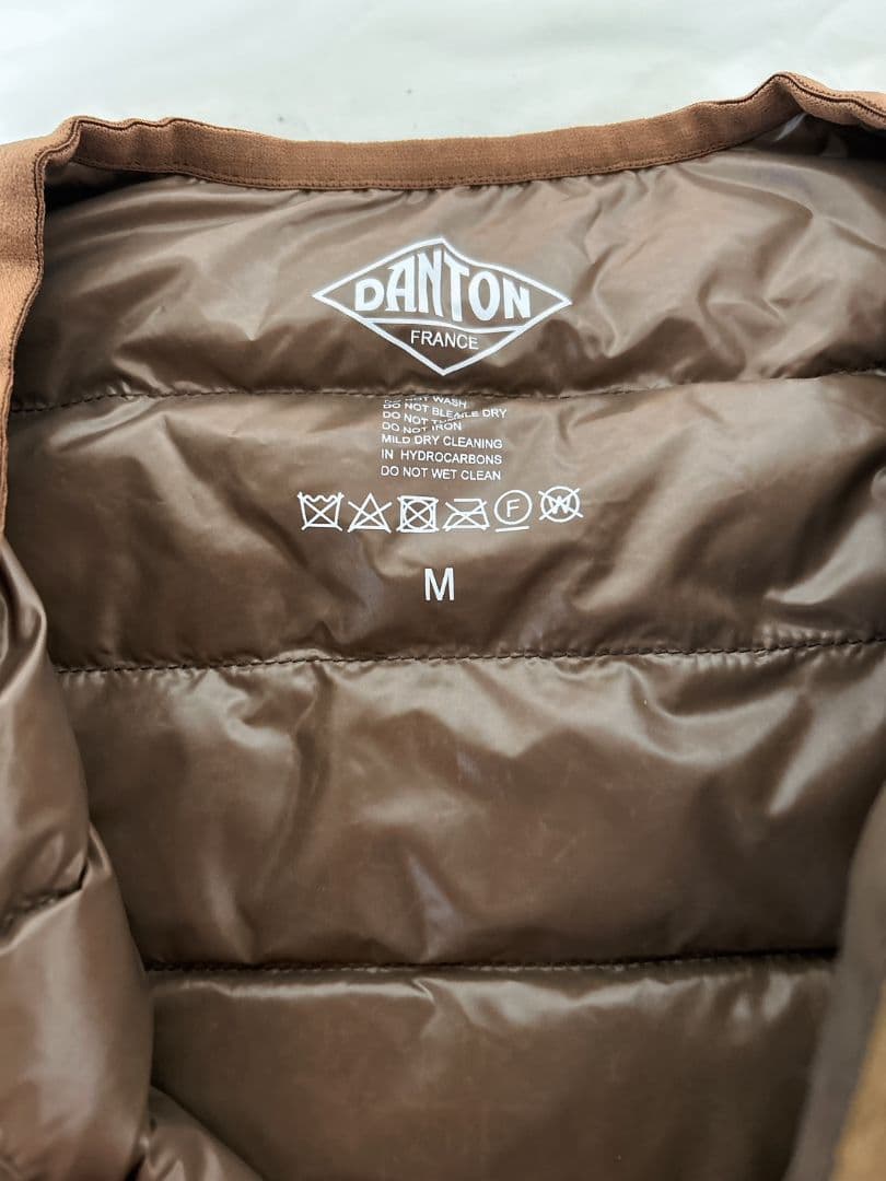 訳あり　新品未使用　DANTON インナーダウン クルーネックジャケット