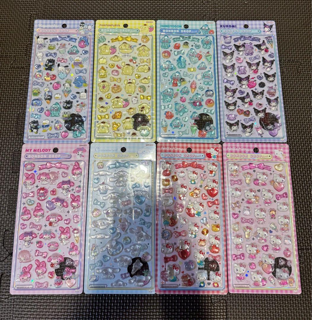 正規品 サンリオボンボンドロップシール 第2弾 8枚コンプリート
