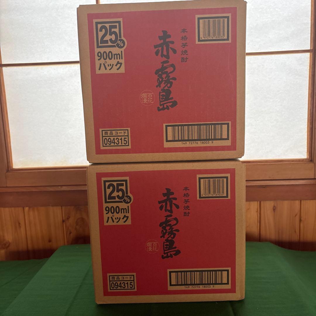 赤霧島 25% 900mlパック 6本入り２ケース