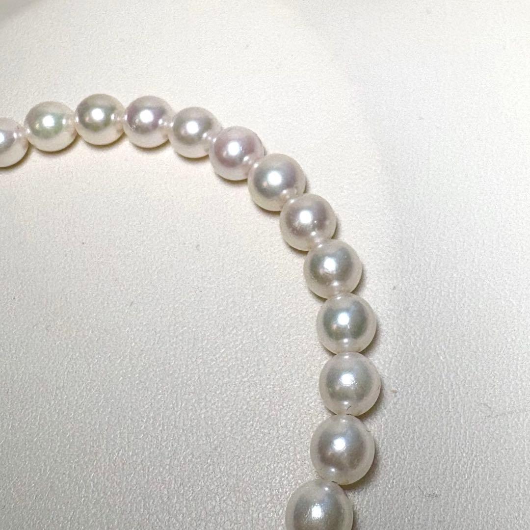 上質✨アコヤパール　あこや真珠 pt ブレスレット 6.8-7㎜ ユニセックス