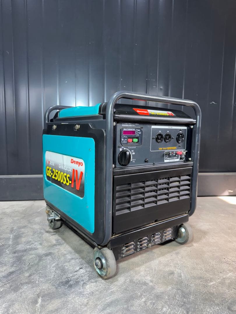 【新古品】インバーター発電機 発電機 デンヨー GE-2500SS-IV
