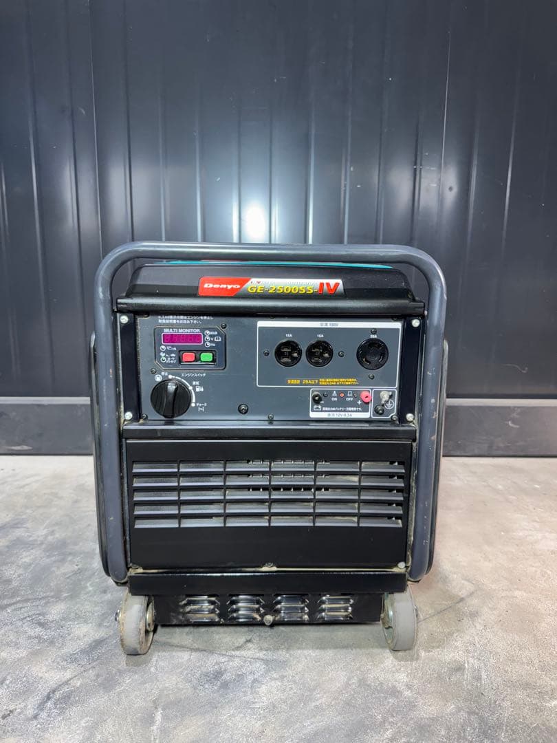 【新古品】インバーター発電機 発電機 デンヨー GE-2500SS-IV