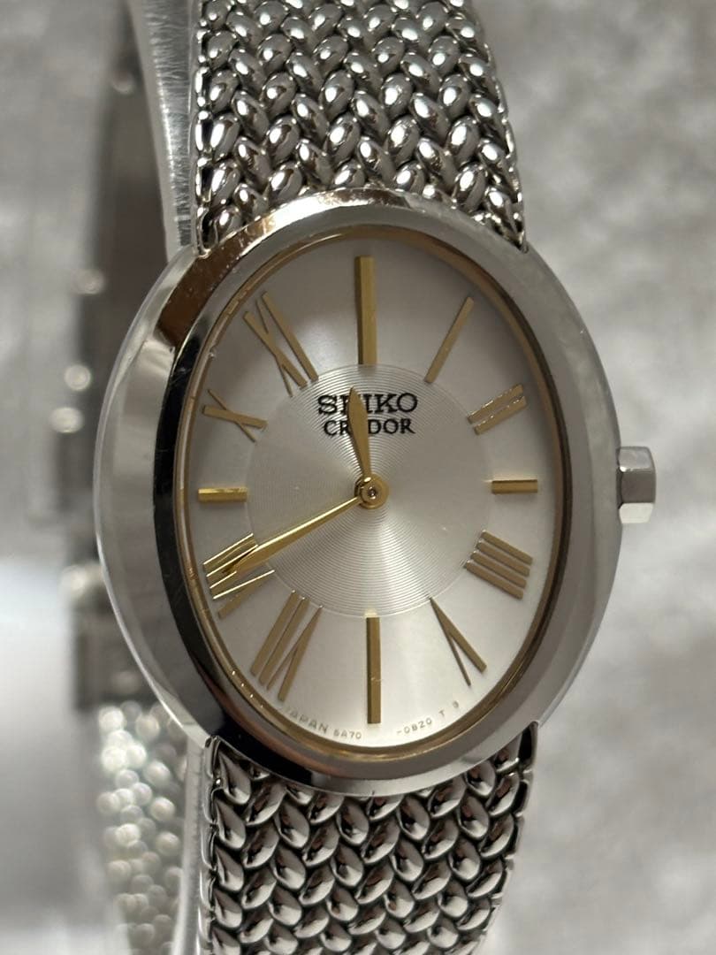 【美品】セイコー クレドール シグノ クォーツ【5A70-0BB0】【稼働品】