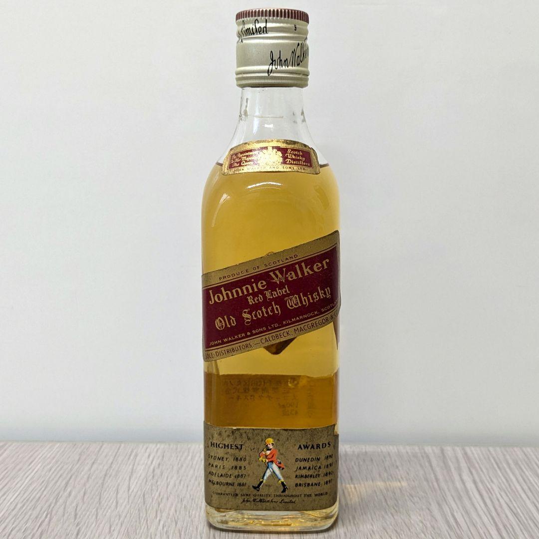 ジョニーウォーカー　赤ラベル　760ml、190ml 43%　未開栓2本セット