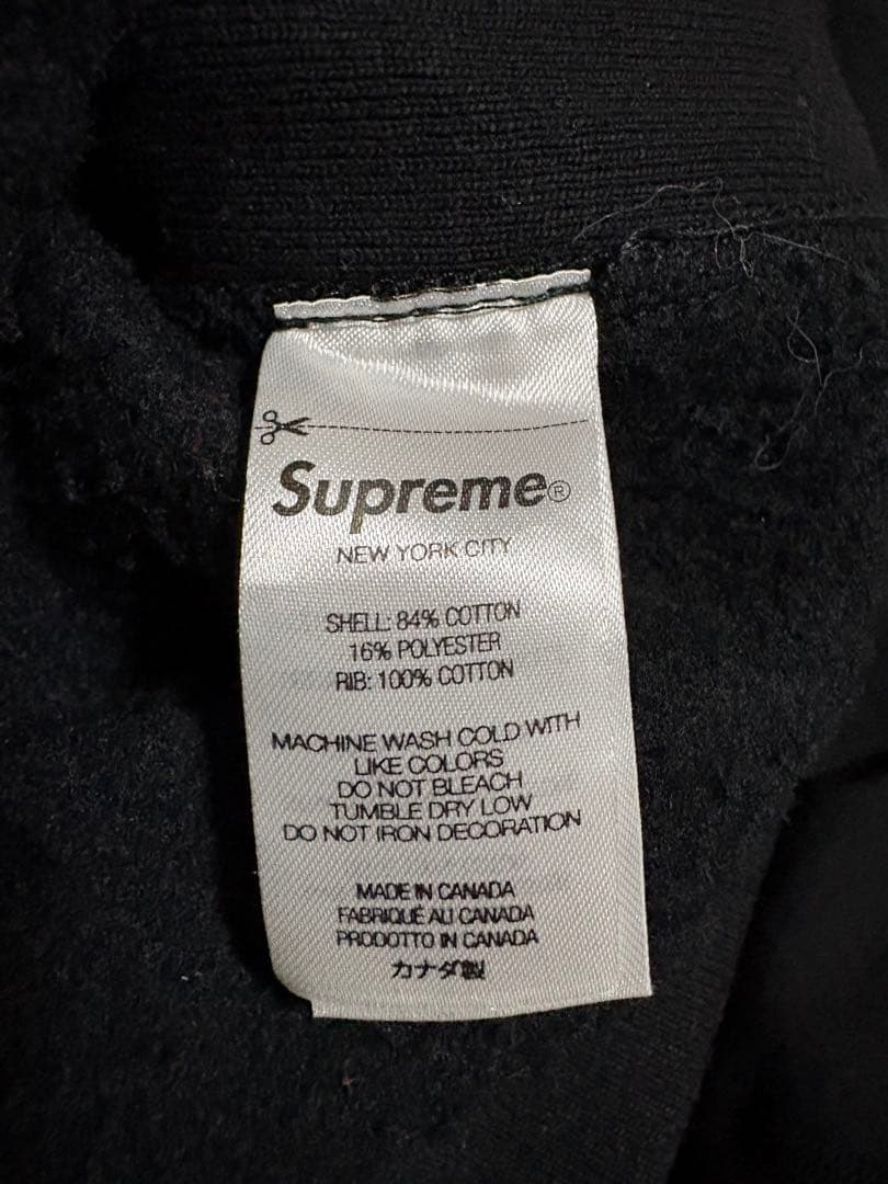 【OSA】Supreme ブラック パーカー　スモールボックスロゴ