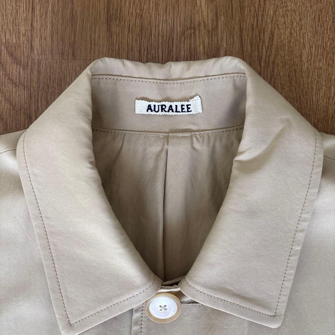【AURALEE】23SS ステンカラーコート サイズ3 未使用に近い 美品！