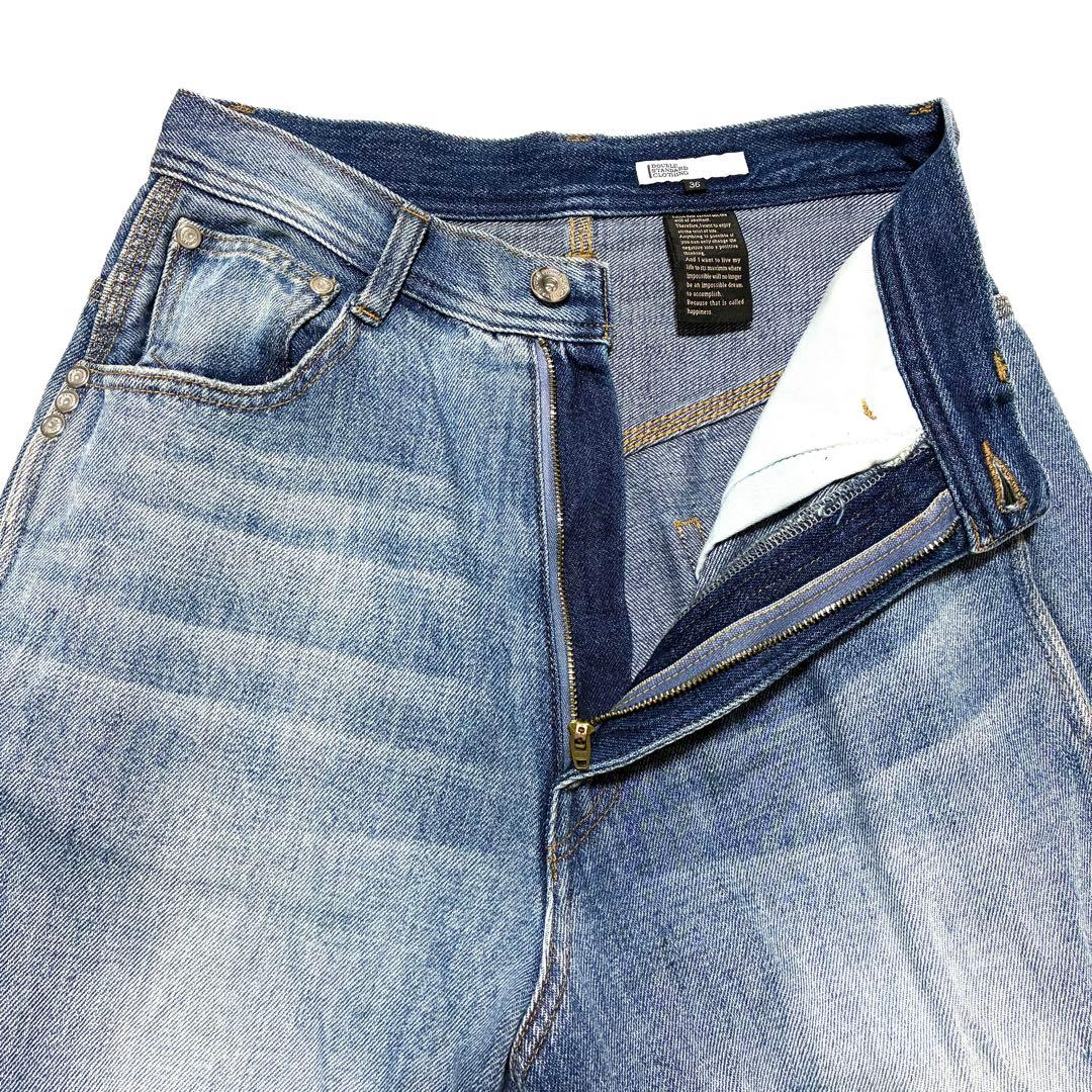 DUUBLE STANDARD CLOTHING スリットヘムバギーパンツ 36