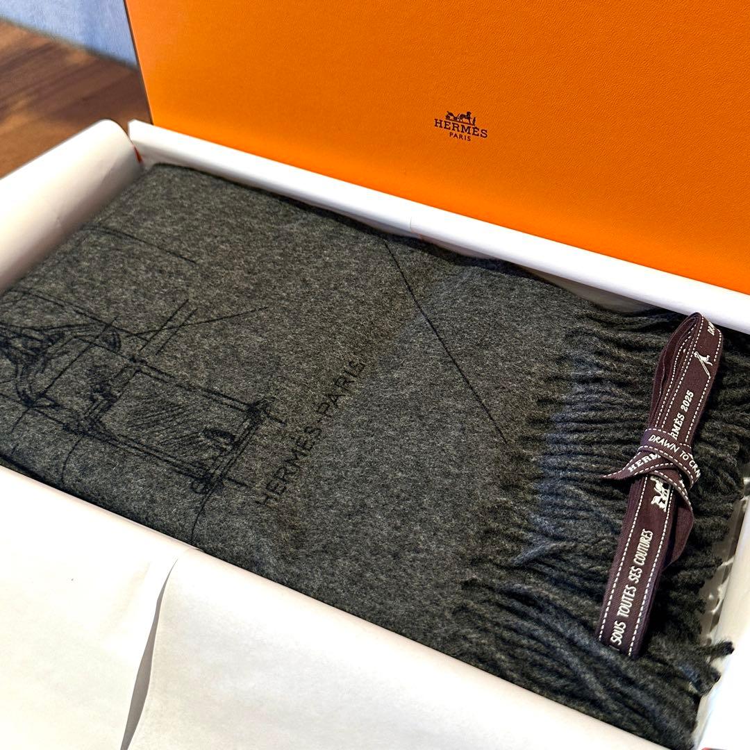 ＊Mizuno Yuta＊新品未使用HERMES25新作カシミヤマフラー