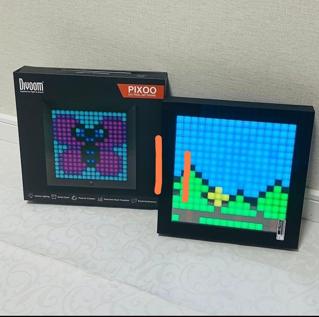 PIXOO デジタル時計 LED表示