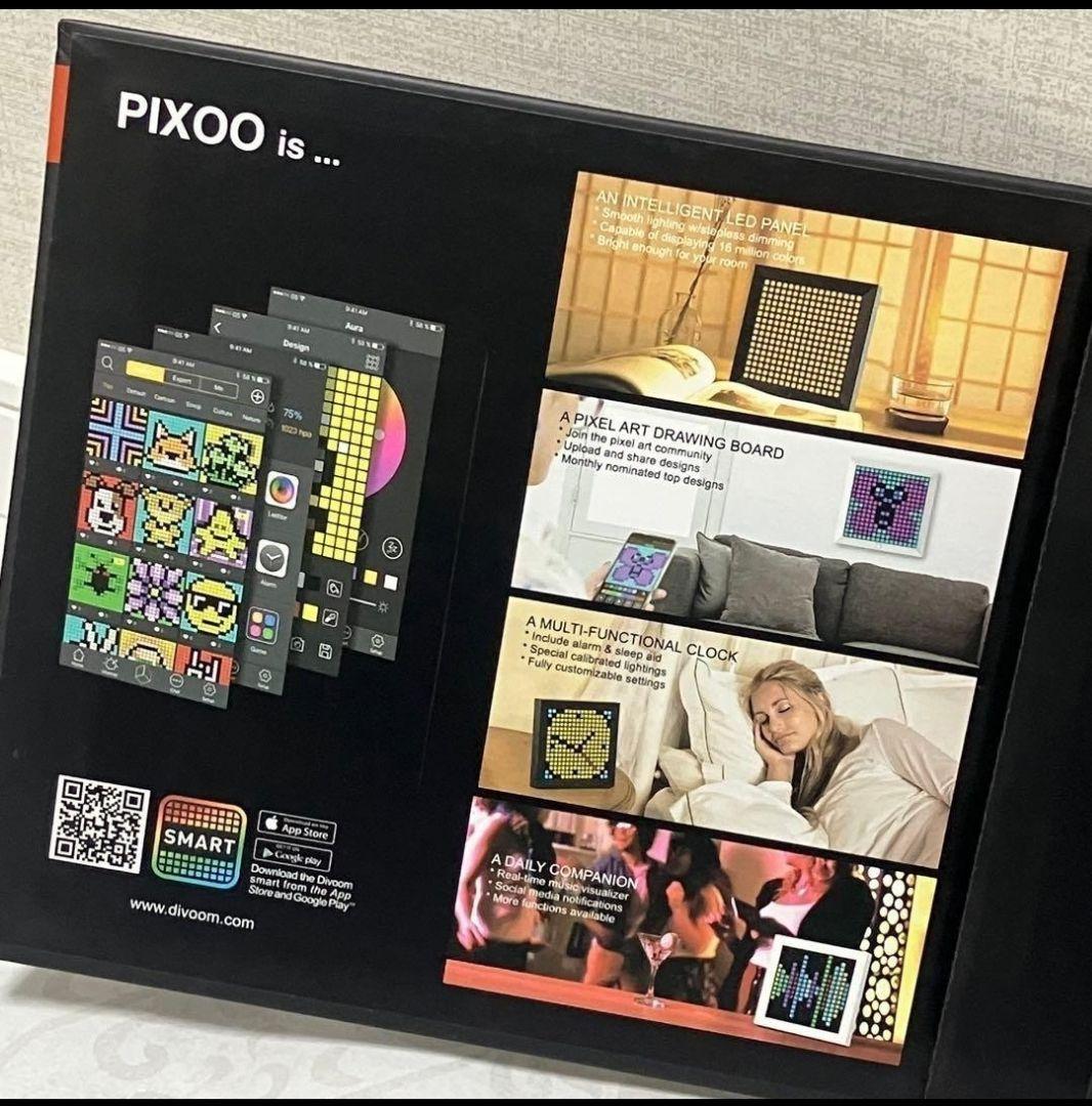 PIXOO デジタル時計 LED表示