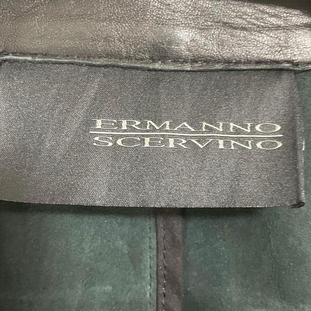 ERMANNO SCERVINO レザージャケット 50 L 黒 本革