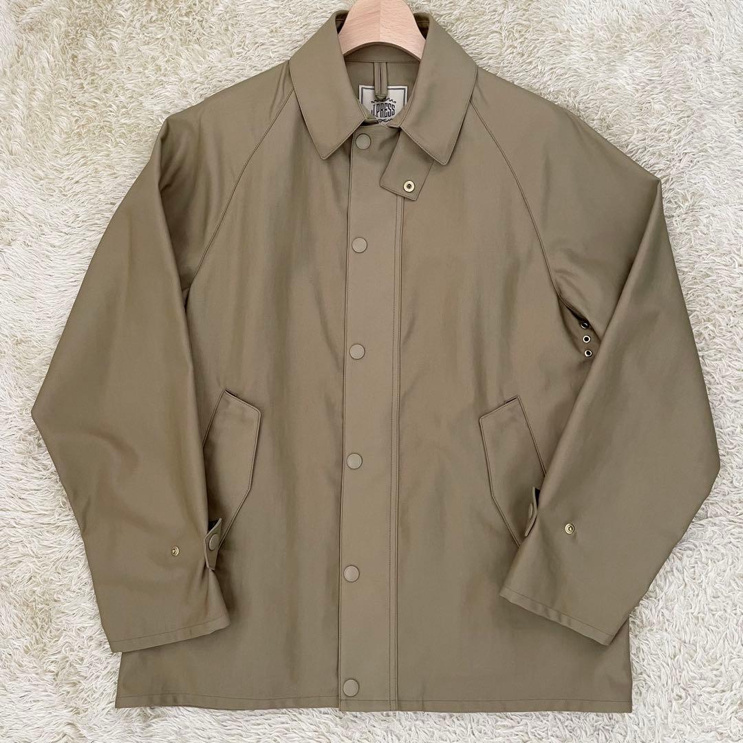 【未使用タグ付き】J.PRESS ステンカラーコート ショート ベージュ M