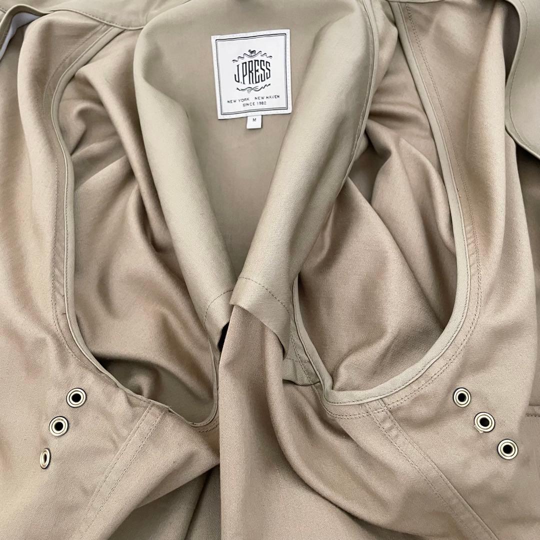 【未使用タグ付き】J.PRESS ステンカラーコート ショート ベージュ M