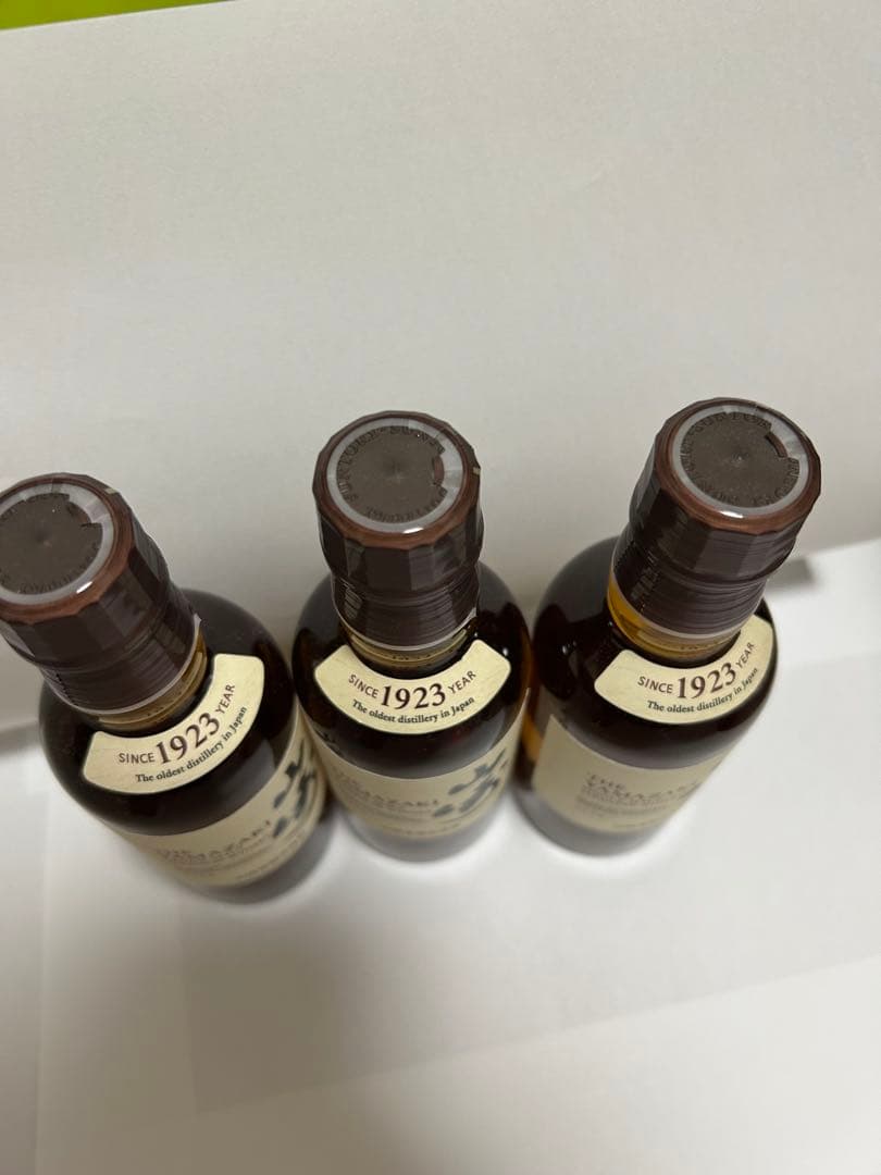 サントリー 山崎シングルモルトウイスキー 3本セット　ミニボトル180ml