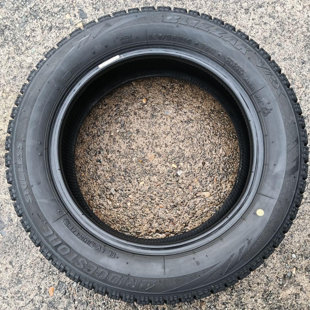 155/65R14 ブリヂストンVRX 送料無料 バリバリ履けます! 4本