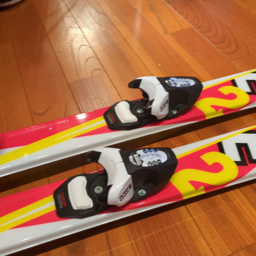 GURKE 22 スキー 130cm カラフル、ポール、ブーツ３点セット