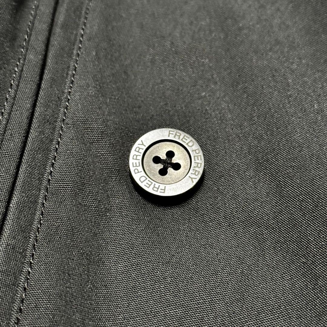 fred perry ジャケット ニット 切替 ブルゾン ジップアップ ロゴ 黒