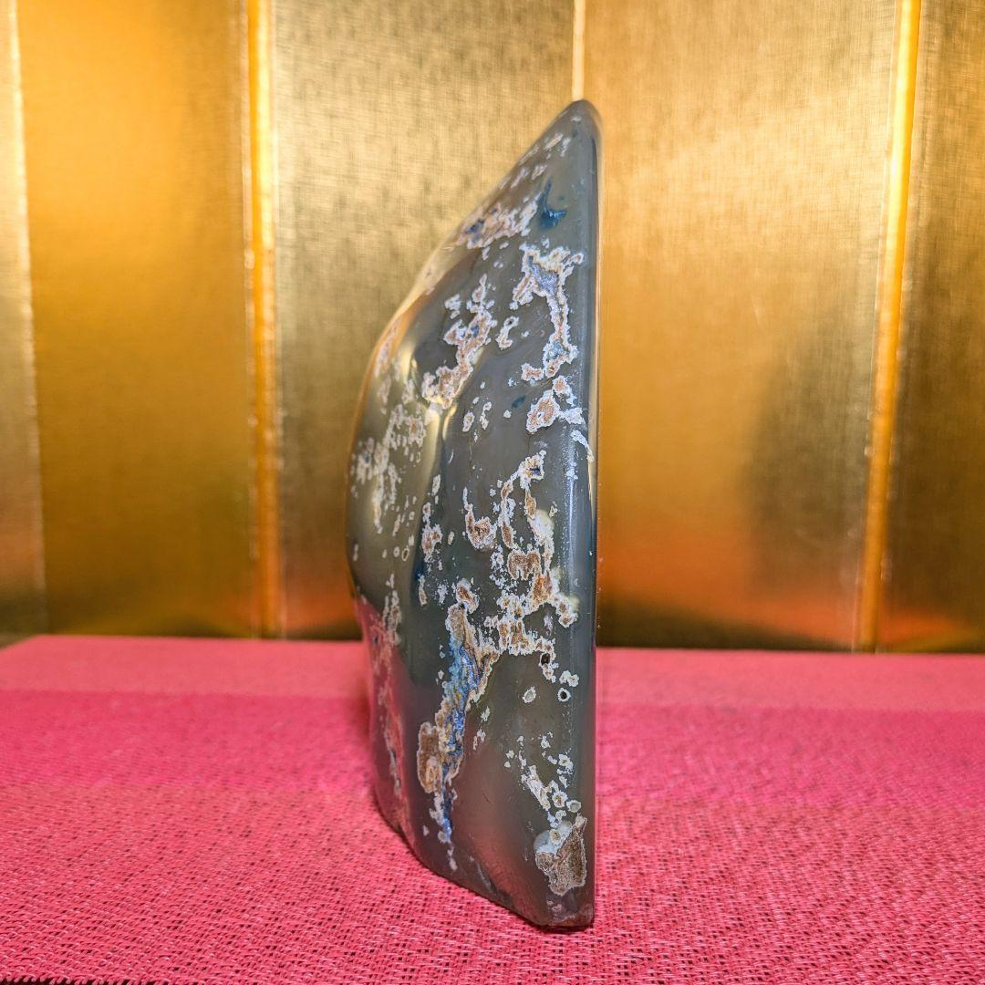 メノウ4.3㌔ 瑪瑙 鑑賞石 観賞石 水石 盆石 天然石 置物 鉱物