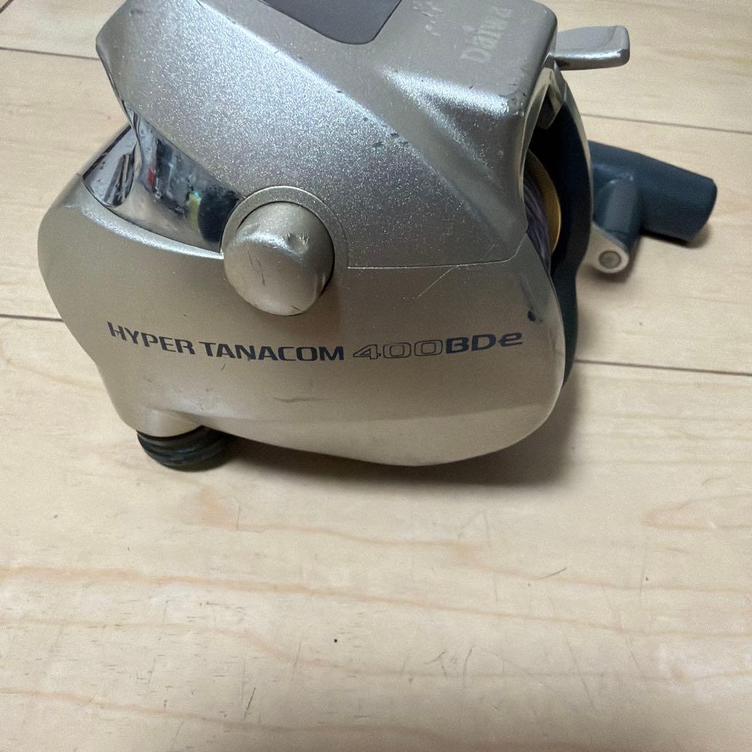 電動リール ホワイト ハンドル付き