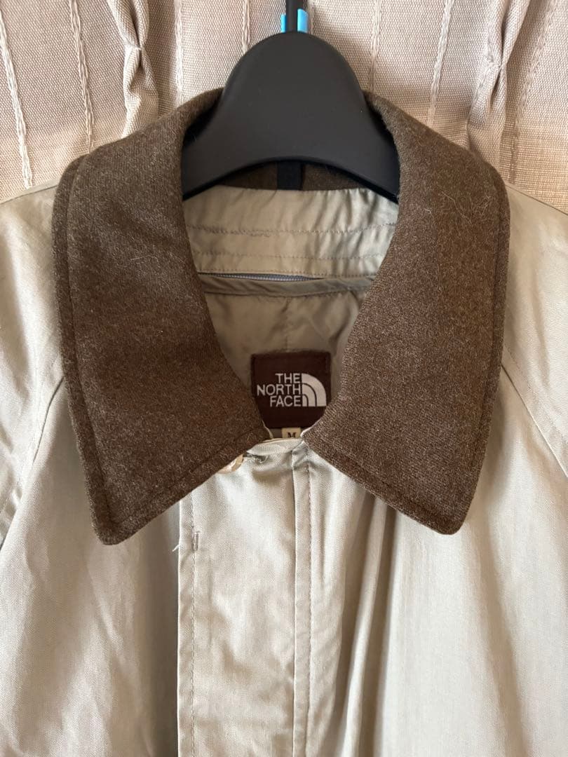 THE NORTH FACE ステンカラーコート ベージュ　インナーダウン付き