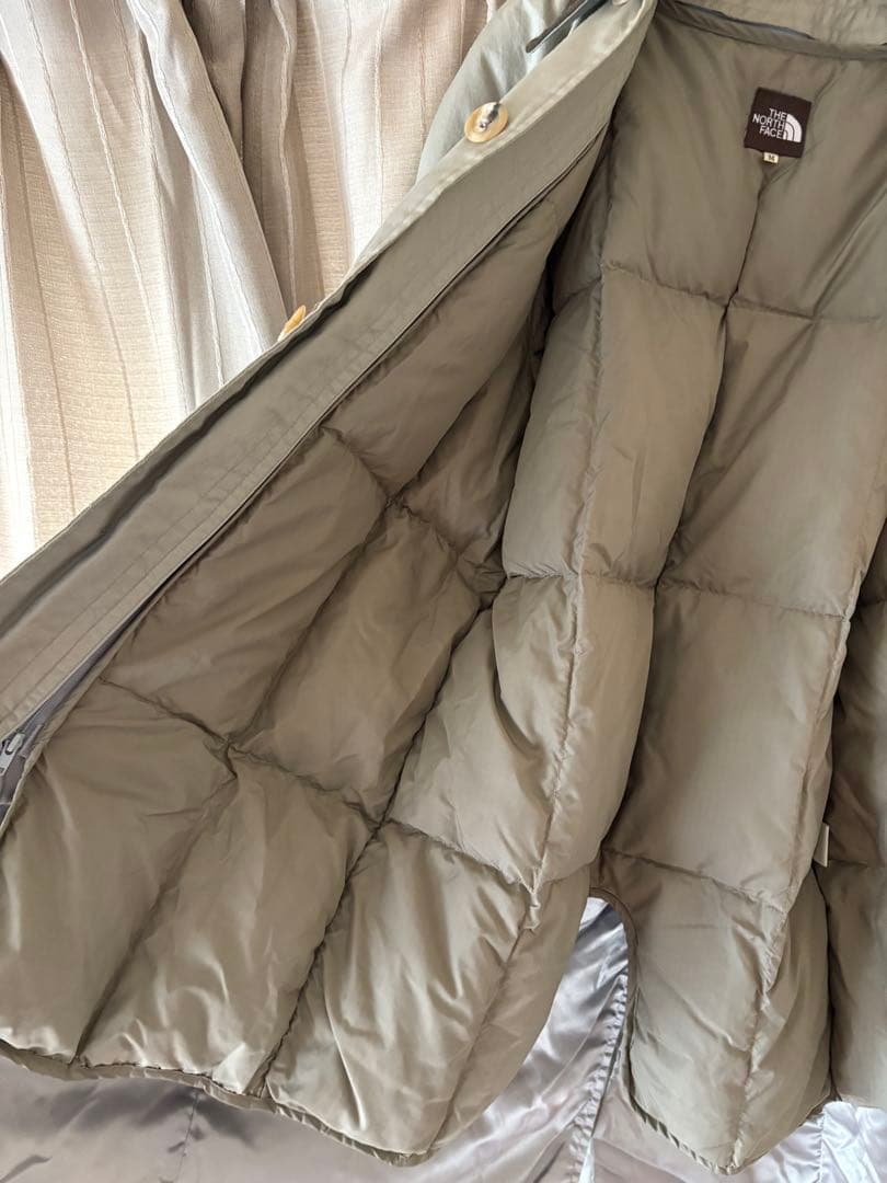 THE NORTH FACE ステンカラーコート ベージュ　インナーダウン付き