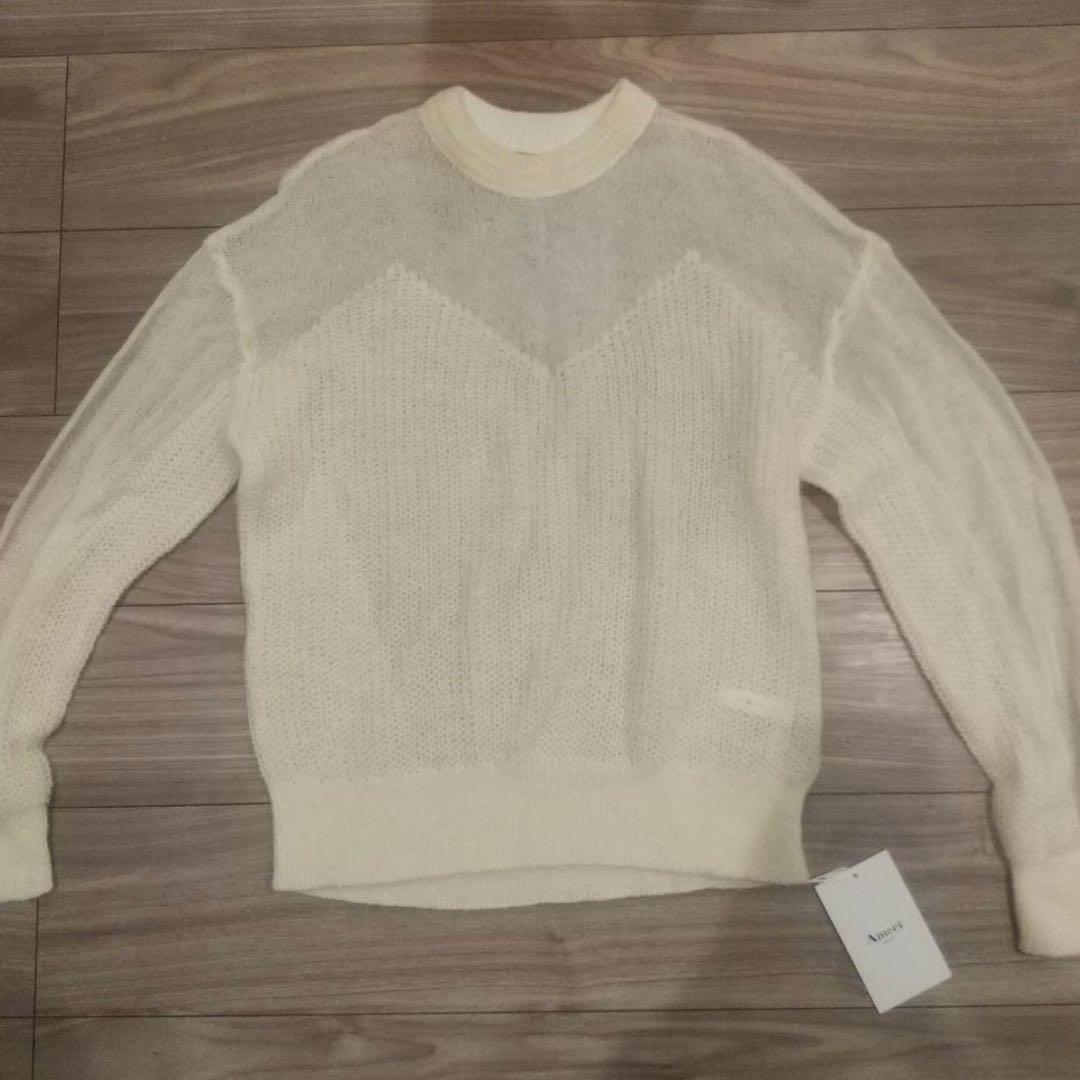 ameri vintage ホワイト長袖ニット 田中みな実着用
