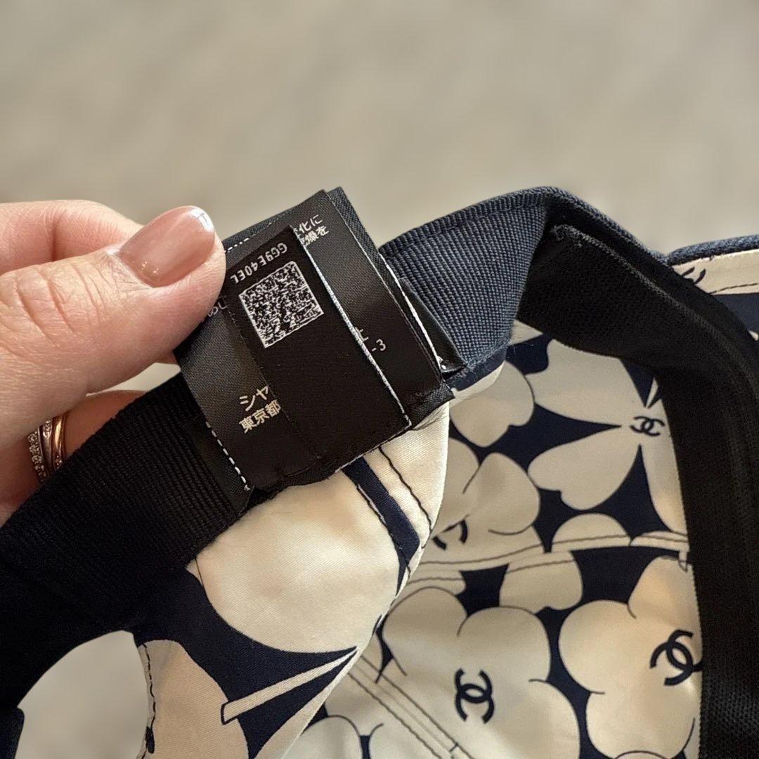 【極美品】CHANEL シャネル　ネイビー　キャップ　帽子