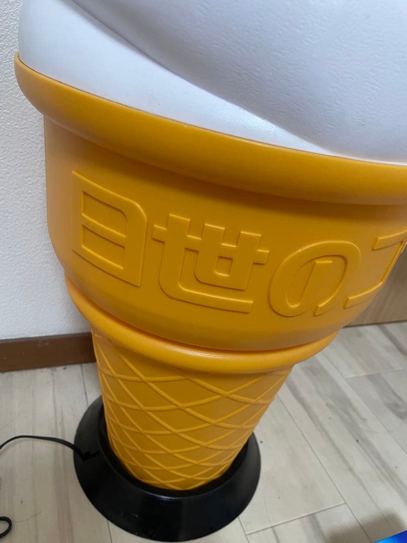 日世 ソフトクリーム看板 電飾 販促 ライト 電気 置物 行燈
