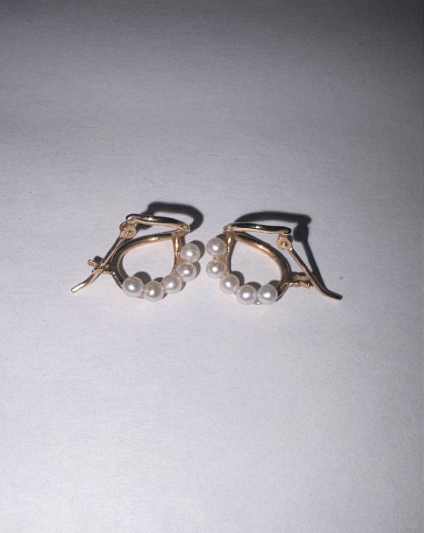 agete パールフープピアス