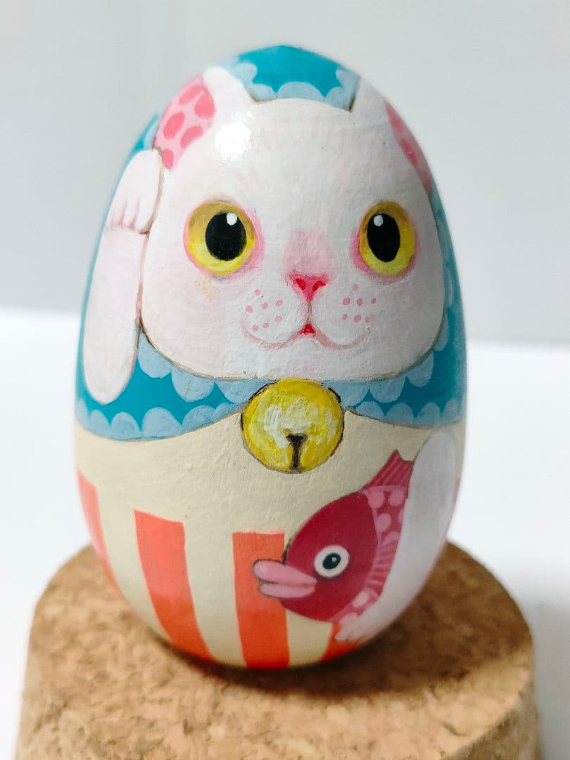 上野ここ　ねこたまご　白猫