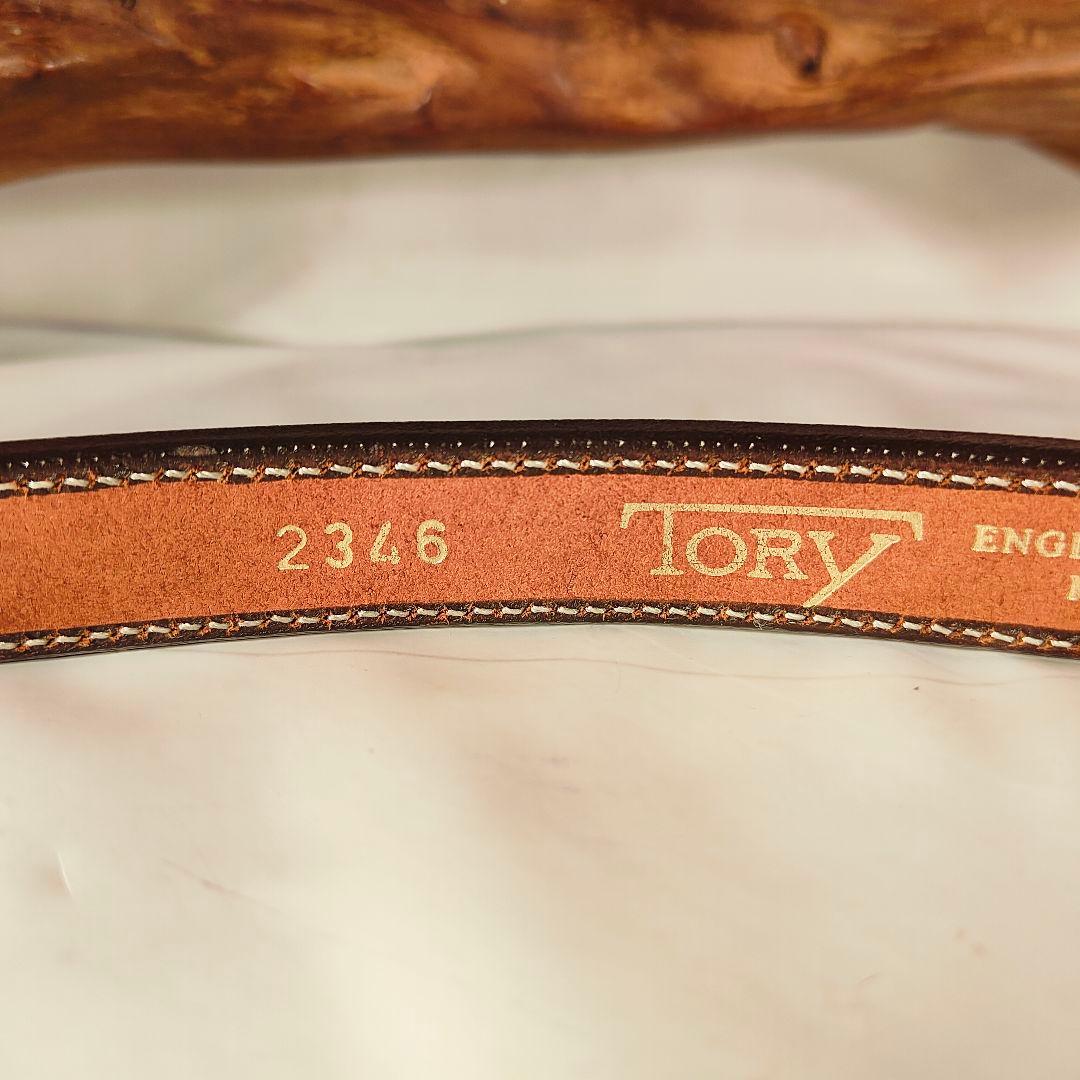 【極美品】TORY LEATHER　USA製　高級極厚イングリッシュレザーベルト