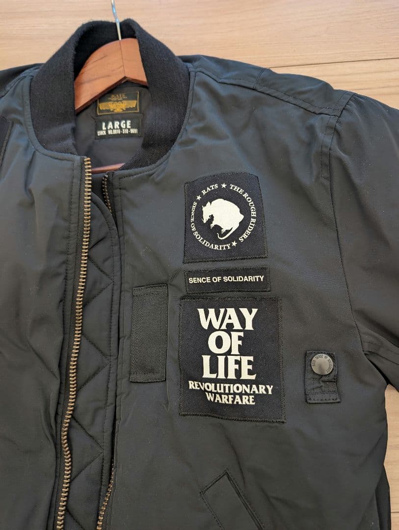 RATS/19AW/MA-1PATCH/フライトジャケットL