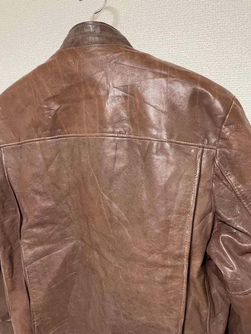 70s USA製 Schott シングルライダースジャケット ファーライナー付き