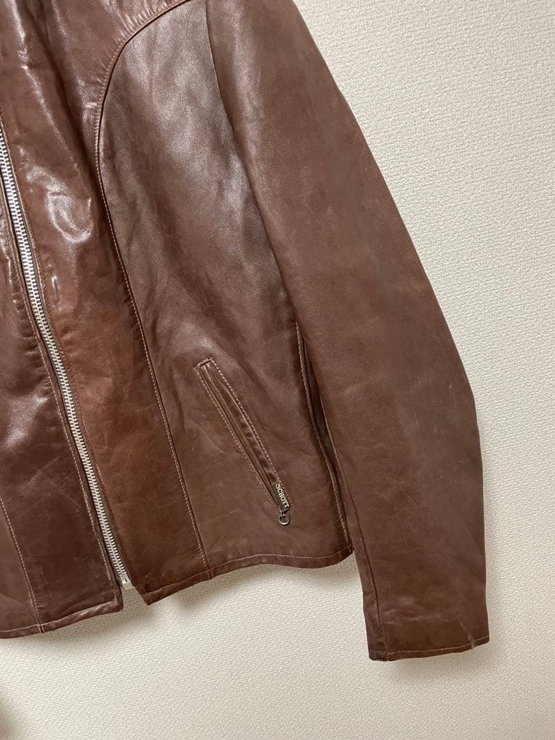 70s USA製 Schott シングルライダースジャケット ファーライナー付き