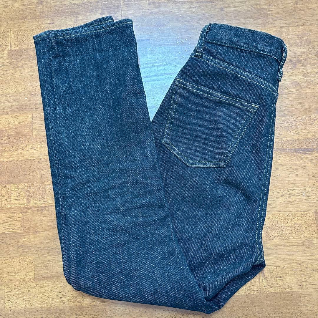 パンツ anuans Slim straight denim BLACK 0