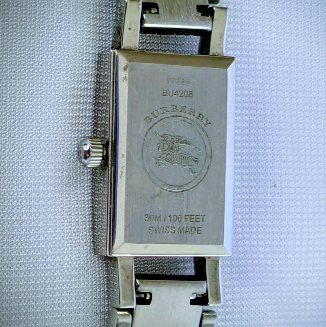 良品 BURBERRYバーバリー レディース腕時計ベージュ シルバー キュート