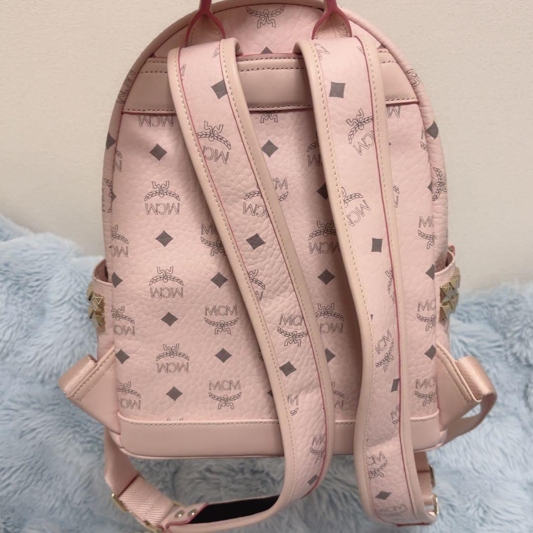 MCM スモール パウダーピンク バックパック